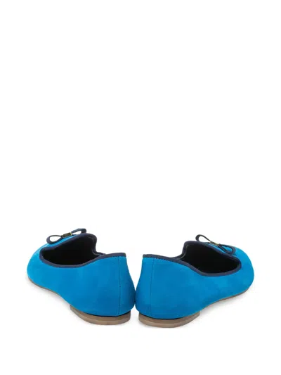 Pre-owned Tory Burch  Bow-detail Suede Loafers