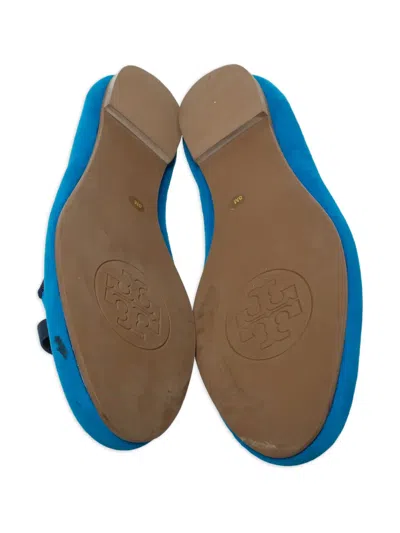 Pre-owned Tory Burch  Bow-detail Suede Loafers