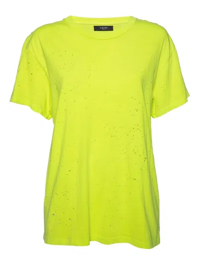 Pre-owned Amiri Cotton T-shirt In Green