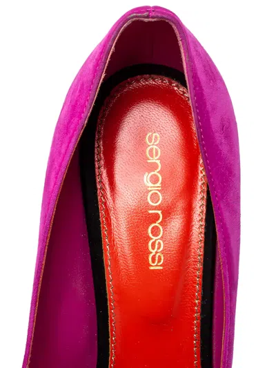 Pre-owned Sergio Rossi Vintage  135mm Peep-toe Platform Pumps In Pink