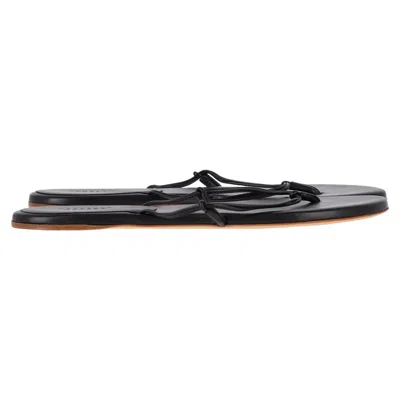 Gabriela Hearst Flip Flop Sandals In Black Leather