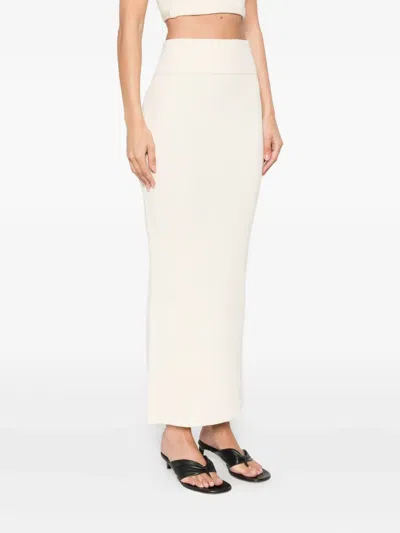 Wardrobe.nyc Cotton High-rise Skirt In Neutral