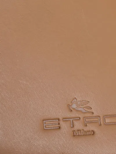 Pre-owned Etro Paisley-motif Wallet In White