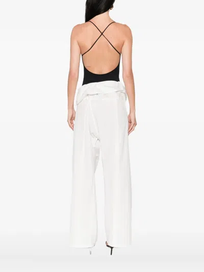 Wardrobe.nyc V-neck Bodysuit In Black
