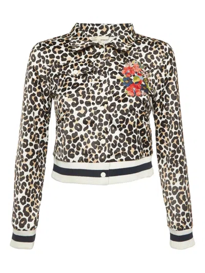 Pre-owned Maje 2024 Leopard Ribbed Jacket