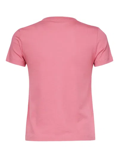 Chloé Logo-print Cotton T-shirt In Pink