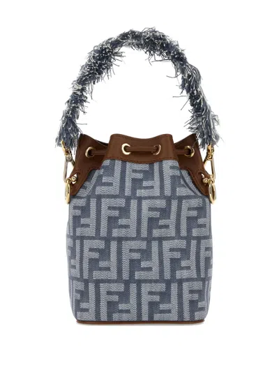 Fendi Mini Mon Tresor Ff Logo Bucket Bag