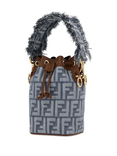 Fendi Mini Mon Tresor Ff Logo Bucket Bag
