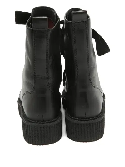Pre-owned Marc By Marc Jacobs  Velvet-lace Combat Boots