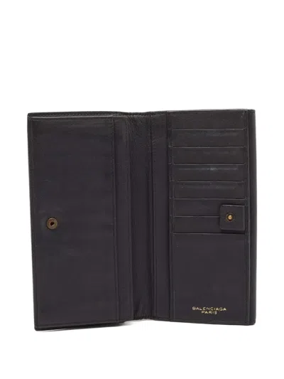 Pre-owned Balenciaga 2023 Arena Wallet In Blue