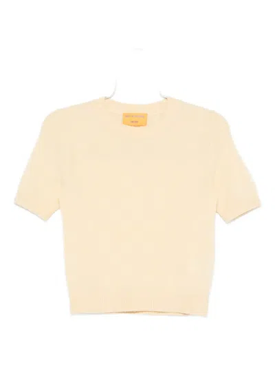 Guest In Residence Cashmere Sweater Tee In Neutral