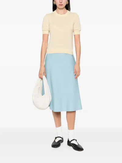 Guest In Residence Cashmere Sweater Tee In Neutral