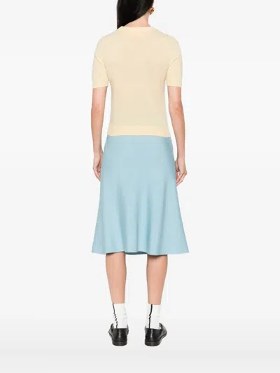 Guest In Residence Cashmere Sweater Tee In Neutral