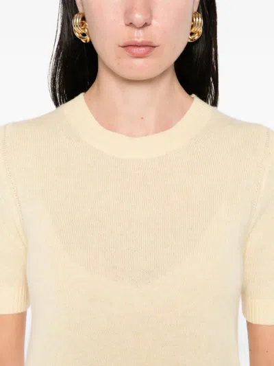 Guest In Residence Cashmere Sweater Tee In Neutral