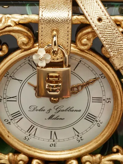 Pre-owned Dolce & Gabbana 2024 Baroque Clock Mini Bag