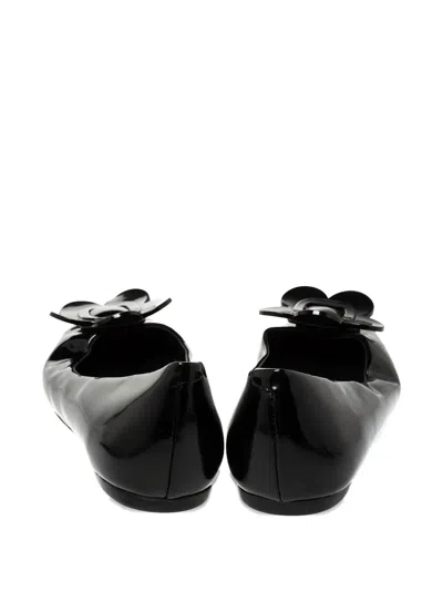 Pre-owned Roger Vivier Vintage  Floral-appliqué Ballet Flats