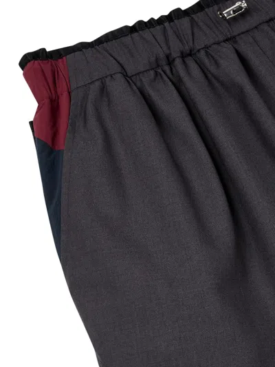 Studio Tomboy Layered Pocketed Knee-length Shorts
