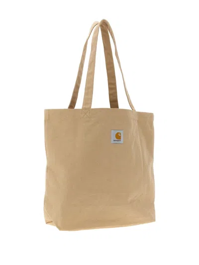 Carhartt Canvas Graphic Tote Tote Bag Beige
