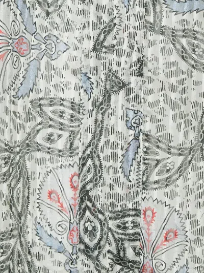 Pre-owned Isabel Marant Vintage Paisley-print Silk Blouse In Black