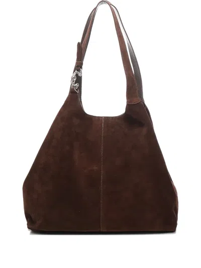 Coccinelle Suede Leather Shoulder Bag