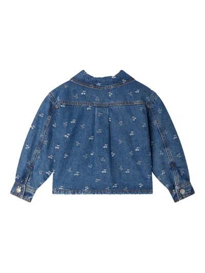 Bonpoint Long Sleeve Casual Jacket In Blue