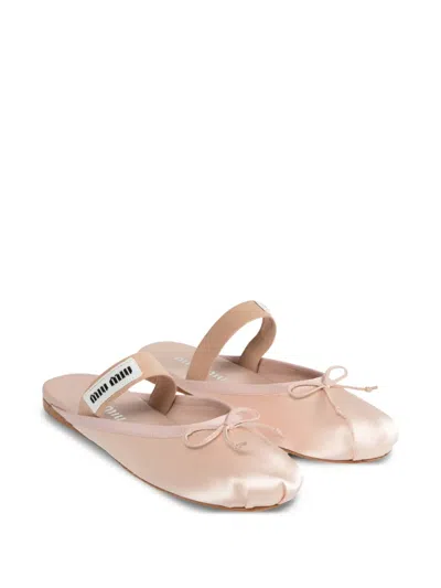 Miu Miu Satin Ballerina Mules