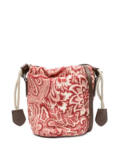 Etro Paisley Drawstring Bucket Bag