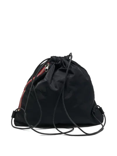 Pre-owned Alexander Wang Wallie Car-print Backpack In Black