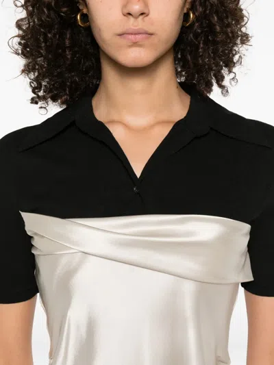 Nanushka Satin-paneled Mini Dress In Multi