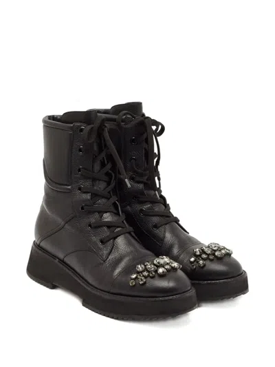 Pre-owned Jimmy Choo Leather Ankle Boots In Brown