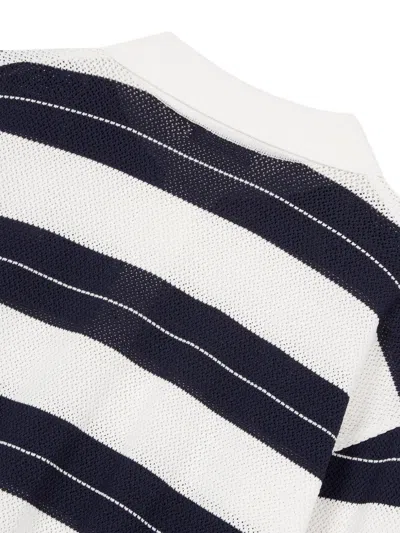 Studio Tomboy Striped Long-sleeve Polo Shirt