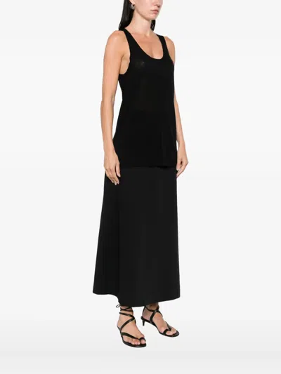 Totême Scoop-neck Tank Top In Black