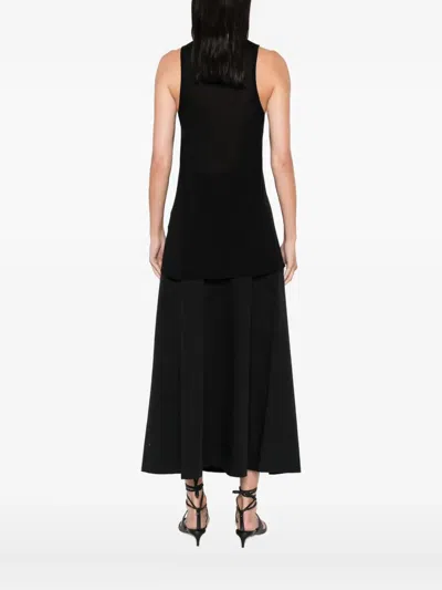 Totême Scoop-neck Tank Top In Black