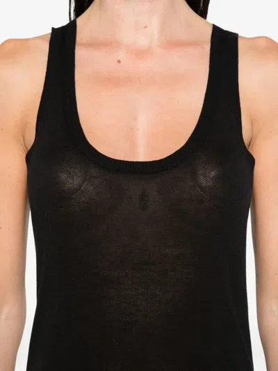 Totême Scoop-neck Tank Top In Black