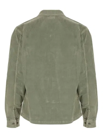 C.p. Company Cp Company Stretch Cotton Shirt In Green