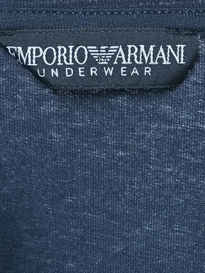 Pre-owned Emporio Armani Logo-print T-shirt In Blue