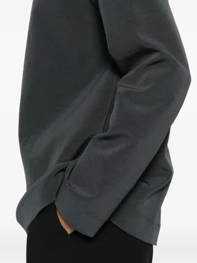 Nanushka Sitara Turtleneck Long-sleeve Top In Black
