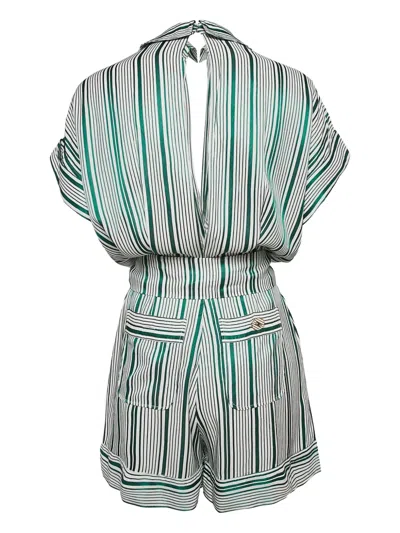 Pre-owned Elisabetta Franchi Striped Playsuit