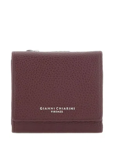Gianni Chiarini Textured Leather Wallet In Brown