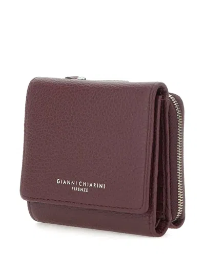 Gianni Chiarini Textured Leather Wallet In Brown