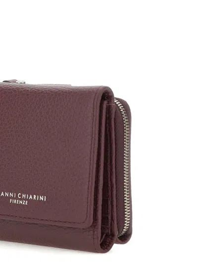 Gianni Chiarini Textured Leather Wallet In Brown