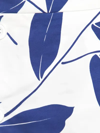 Pre-owned Marni Leaf-print Wrap Midi Skirt
