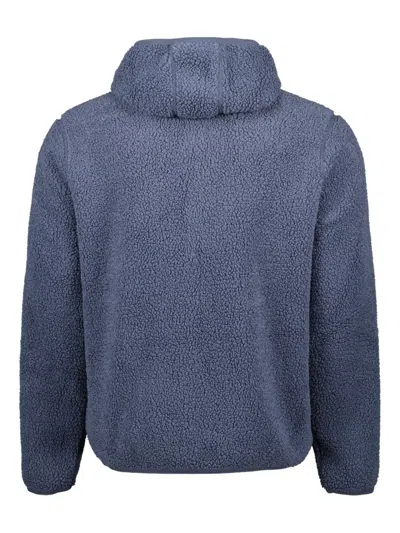 K-way Jack Sherpa-fleece Hooded Jacket In Blue