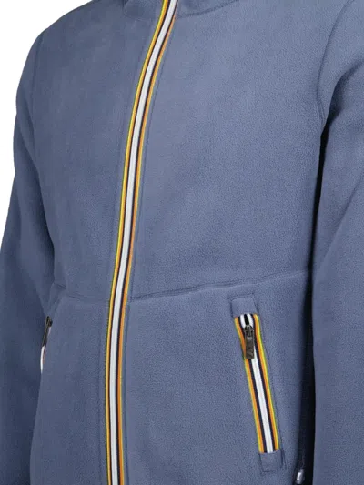K-way Jack Sherpa-fleece Hooded Jacket In Blue