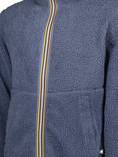 K-way Jack Sherpa-fleece Hooded Jacket In Blue