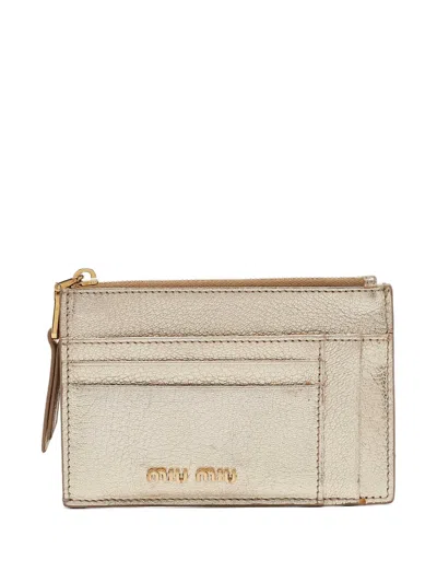 Pre-owned Miu Miu 2024 Madras Cardholder