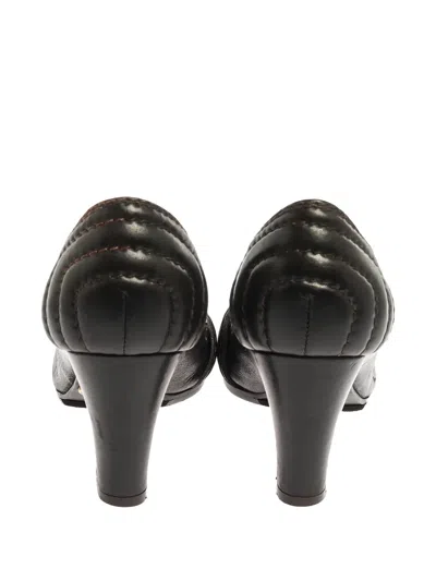 Pre-owned Chloé 70mm Leather Heeled Pumps In Brown