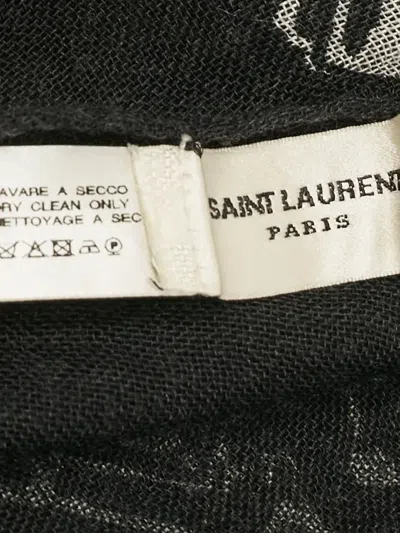Pre-owned Saint Laurent Revolver-print Scarf