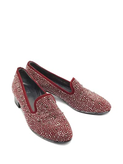 Pre-owned Stuart Weitzman 2024  Crystal-embellishment Shoes In Red