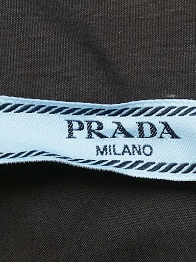 Pre-owned Prada 2024 Crystal-embellished Shirt In Brown